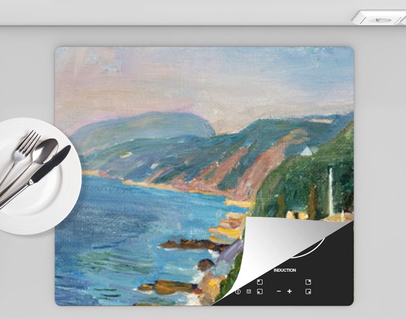 landschap, olieverfschilderij, met de hand gemaakt