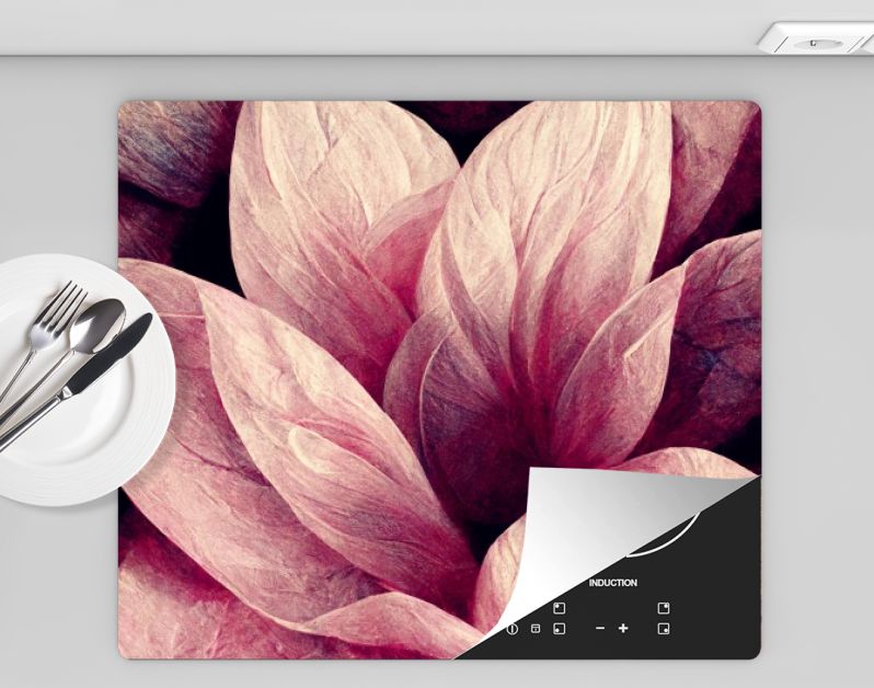 Bloemrijk oudroze, stijlvol bloemmotief creatief