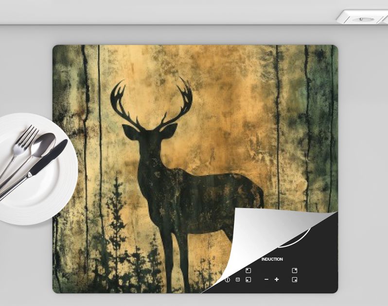 Smaragdgroene Weide- Hert in Gouden Glans