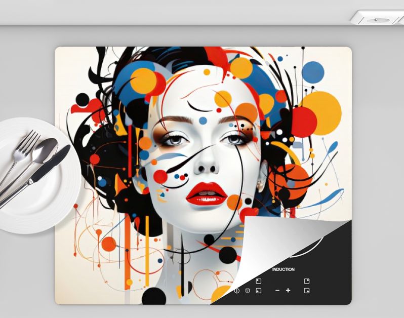 Abstract portret vrouw