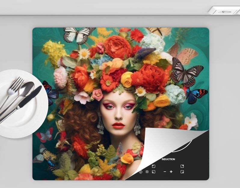 Extravagante Florale Fantasie De Vrouw als Natuurlijke Koningin