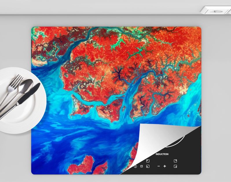 Guinea-Bissau, a small country in West Africa. Original from NASA