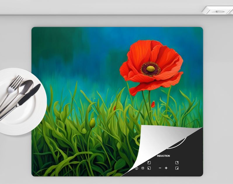 Poppy in het voorjaar