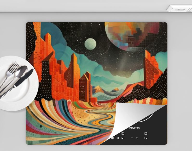 Psychedelisch landschap