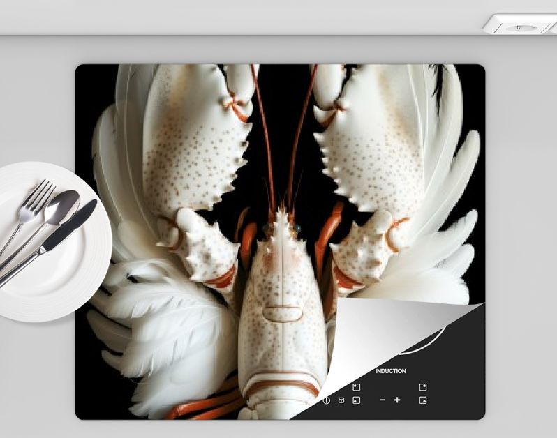 Lobster swan feathers