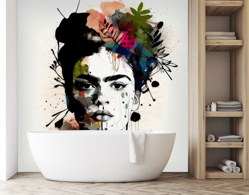 Black & White with Flower Colour Splash