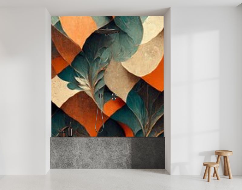 Kleurrijk veelkleurig helder beeld. Geschilderde heldere veelkleurige natuur. Abstracte kleurrijke achtergrond. Perfect voor telefoonbehang of voor posters.