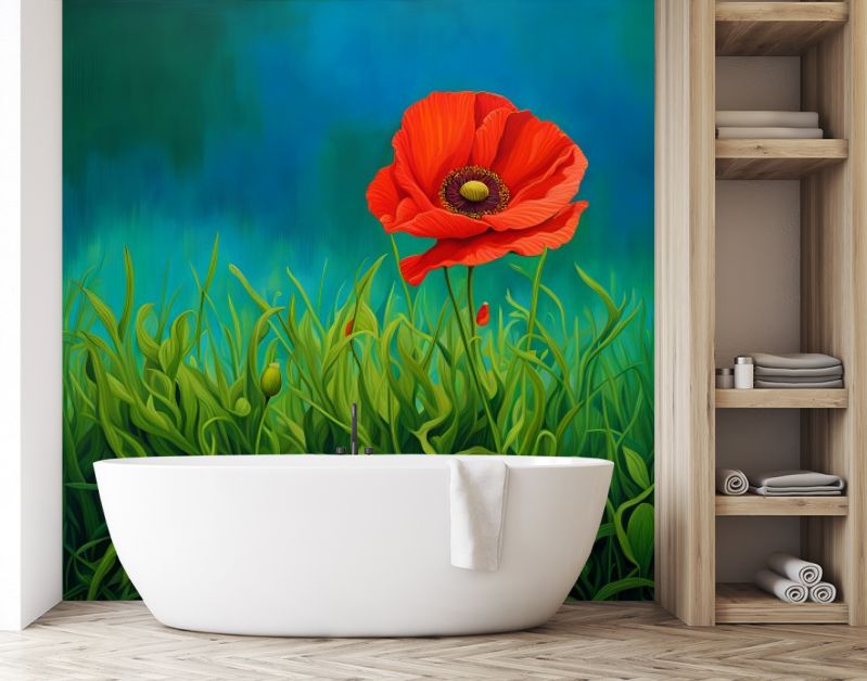 Poppy in het voorjaar