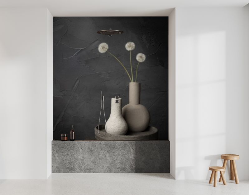 Stillleven met pluizenbollen van paardenbloemen