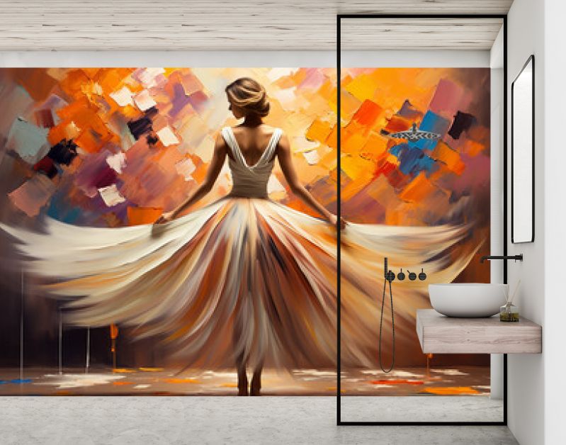 illustratie ballerina creativiteit vrouwelijkheid kunst dans schilderen zelfexpressie vrouw
