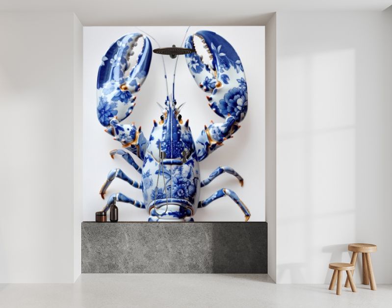 Delft Blue Flower Lobster