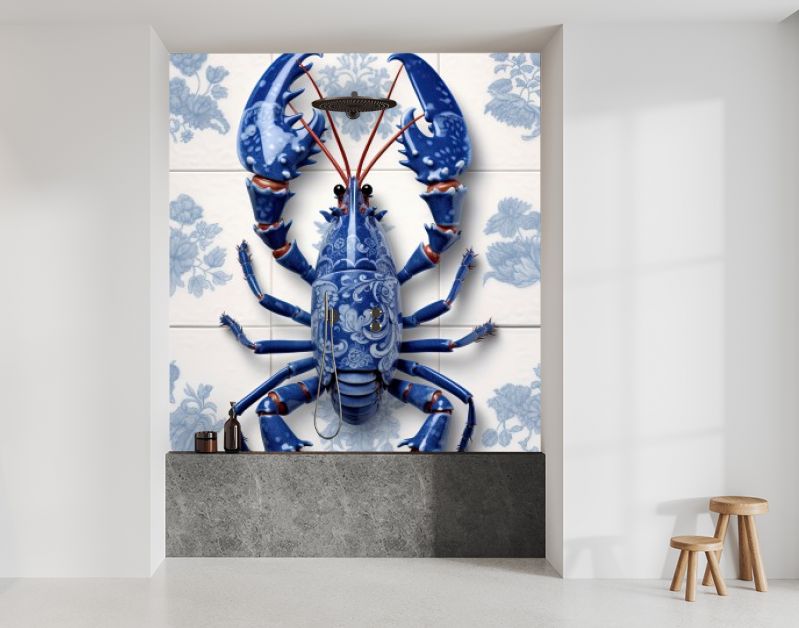 LobsterLuxe DelftBlue kitchen