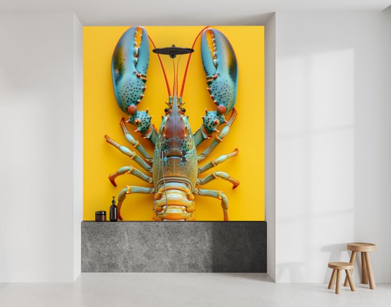 Yellow kopergroengele kreeft