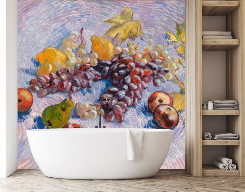 Grapes, Lemons, Pears, and Apples (1887)