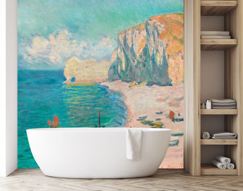 The Beach and the Falaise d'Amont (1885)