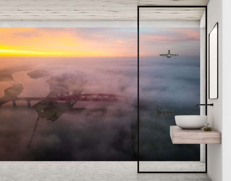 Zwolle Hanzeboog in de mist