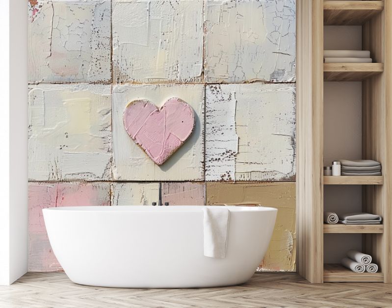 Industrial love with a touch of pink