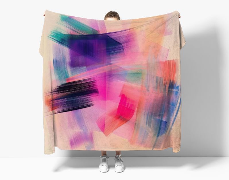 Modern abstract neon colors