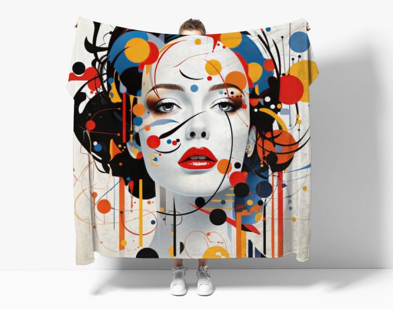 Abstract portret vrouw