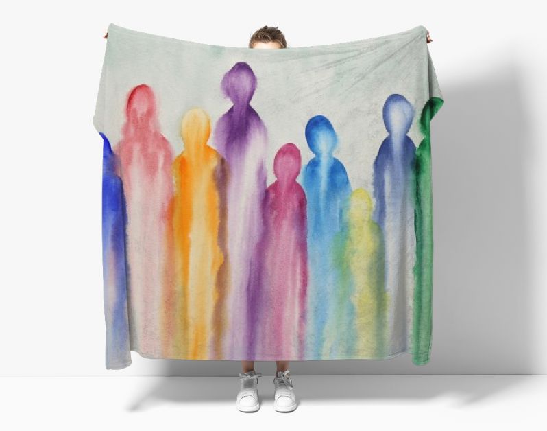 Een groep kleurrijke abstracte figuren