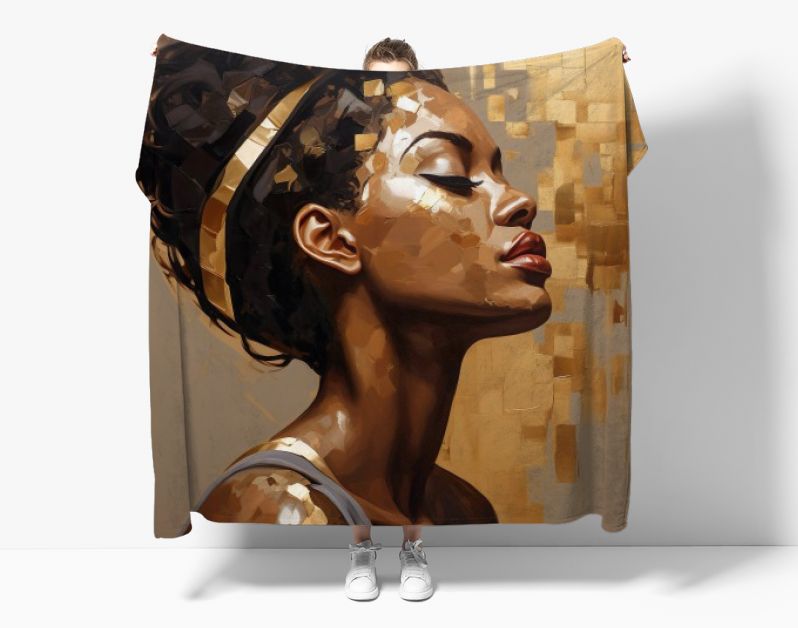 Golden grace portrait of serene strength