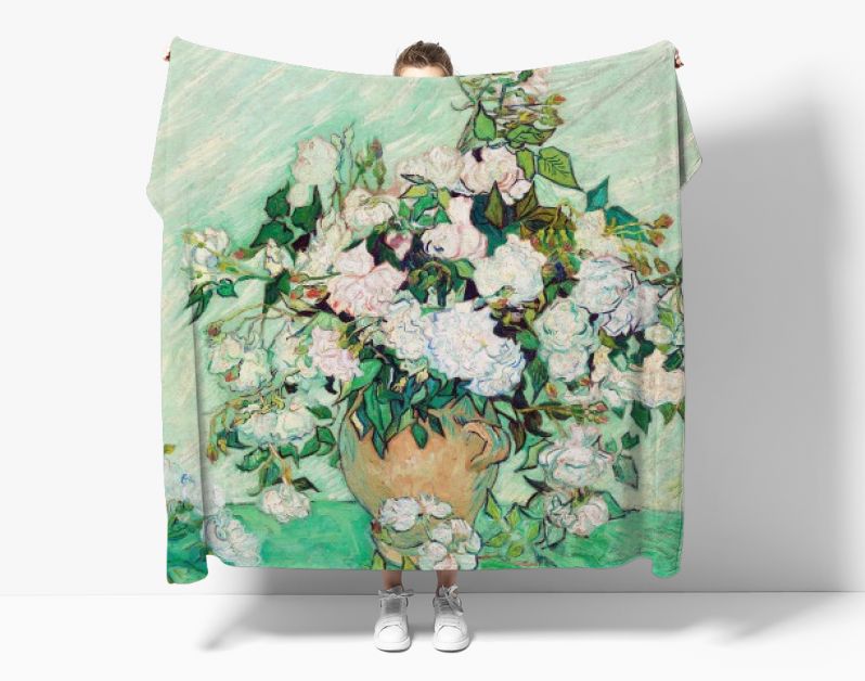 Roses (1890) by Vincent Van Gogh