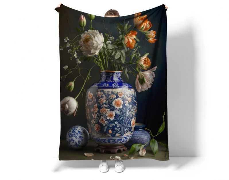 Stilleven in een vaas met bloemen