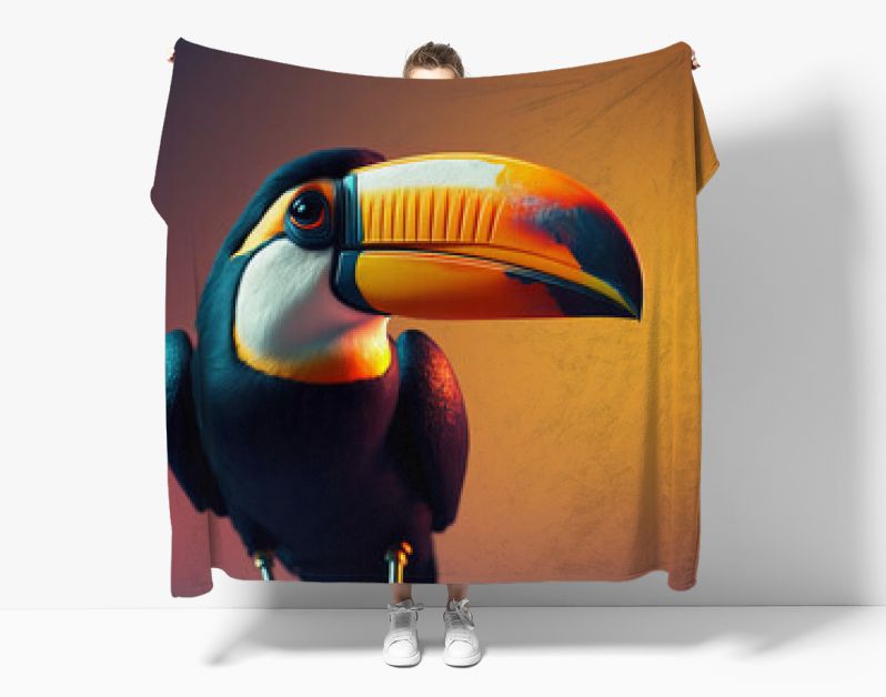 Portret van een tropische toekanvogel. Generitief ai