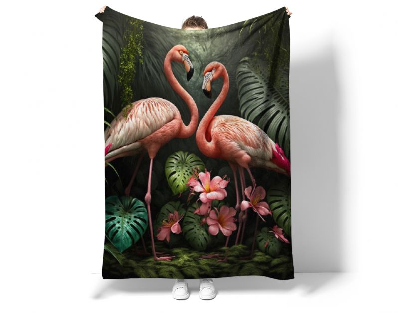 Flamingos in de jungle