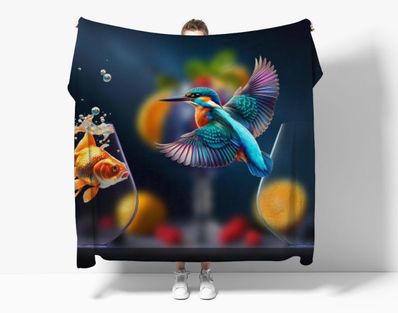 Kingfisher and Goldfish