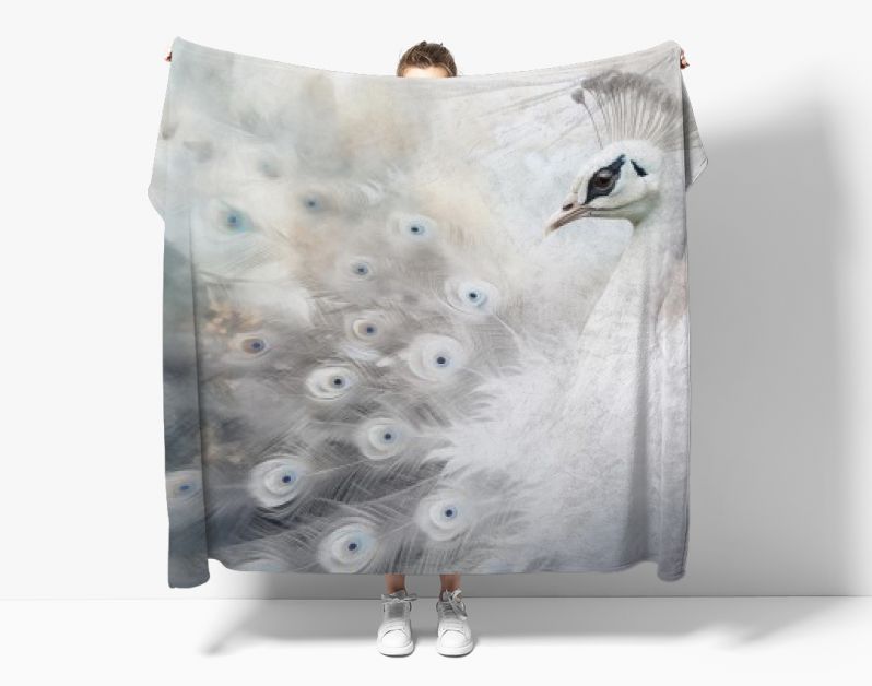 Witte pauw en verenpracht