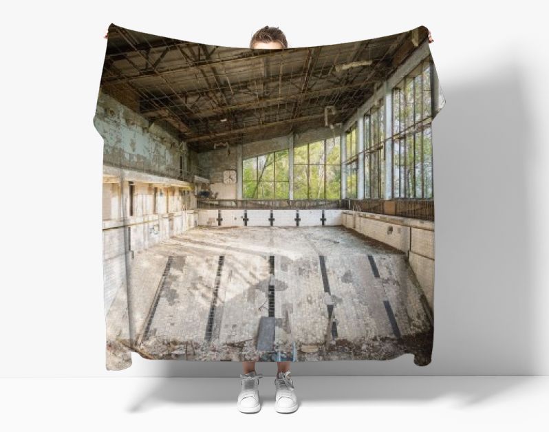 Zwembad van Pripjat in Chernobyl