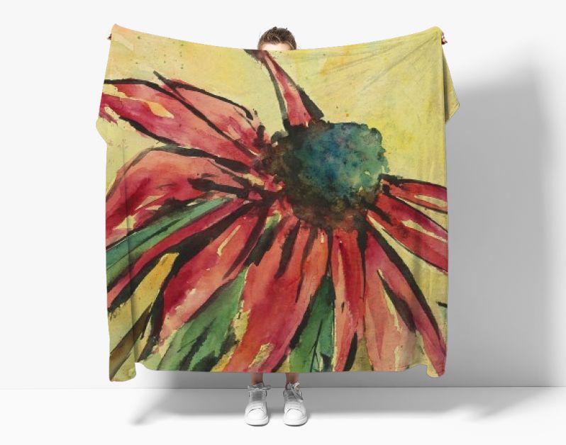 Expressieve rode bloem