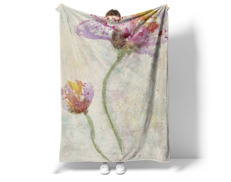 Vrolijke abstracte lentebloemen