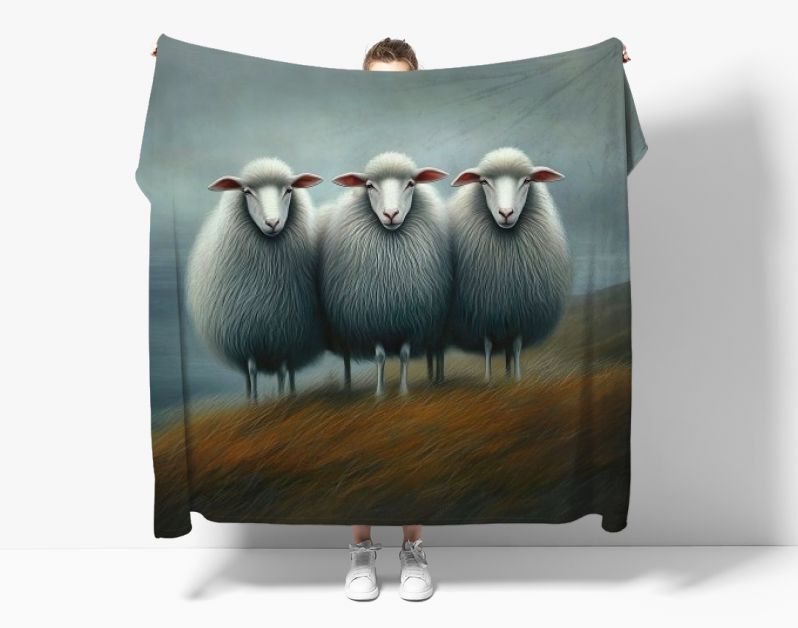 Schaapjes op de heuvel