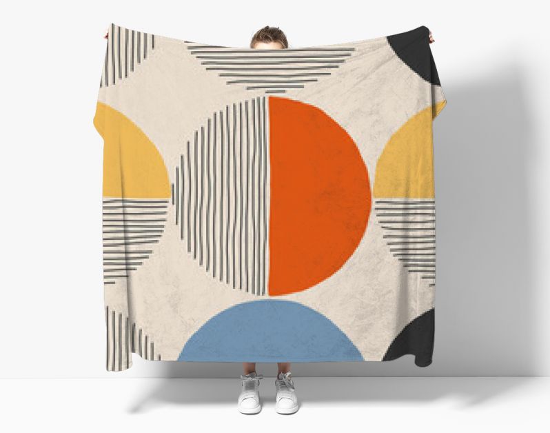 Trendy minimalist seamless pattern with abstract creative hand drawn composition