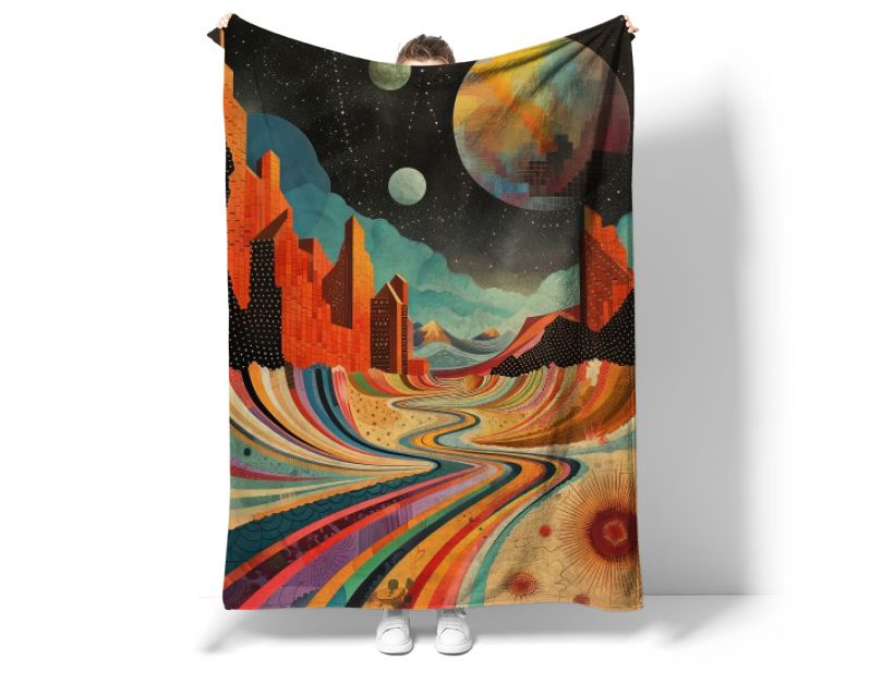 Psychedelisch landschap