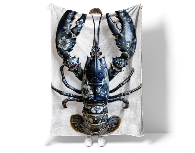 Kreeft donker delfts blauw