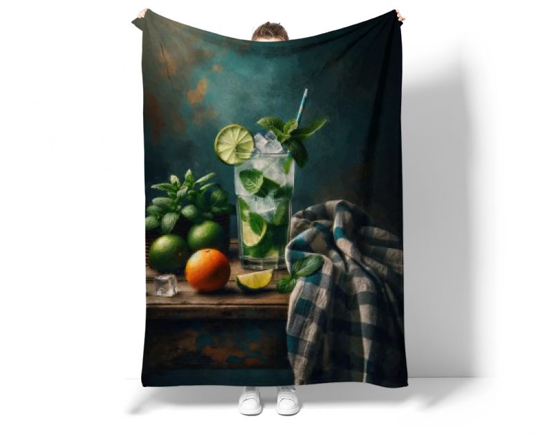 Mojito cocktail lime mint ice