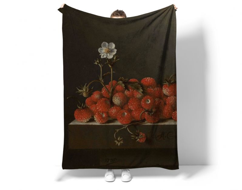 Adriaen Coorte, Stilleven met bosaardbeien, 1705