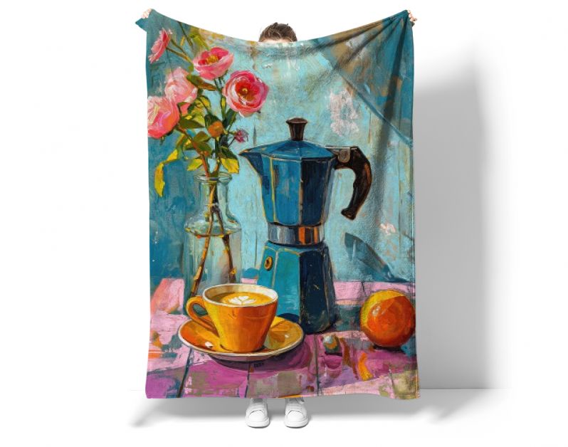 Painting of an espresso coffee pot
