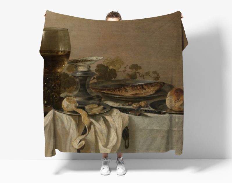 Stilleven met een vis, Pieter Claesz., 1647