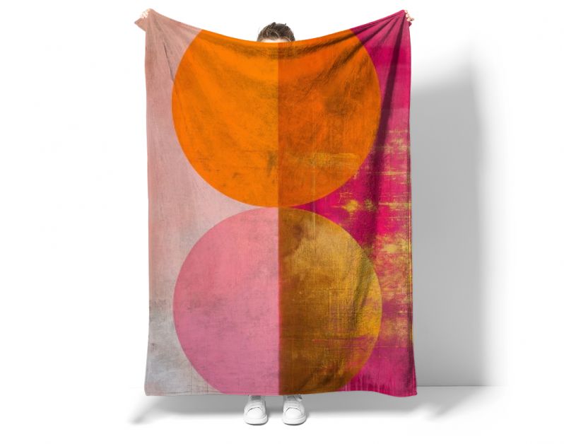 Pink gold and orange A