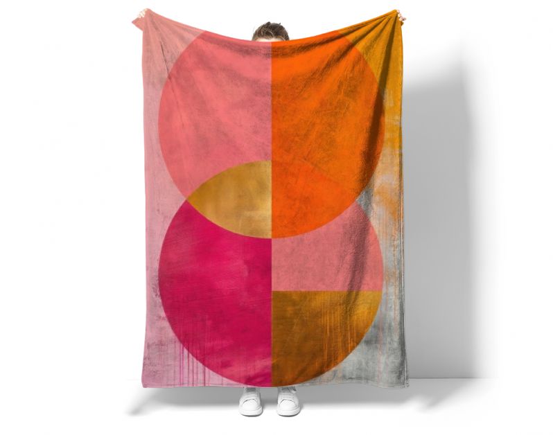 Pink gold and orange B